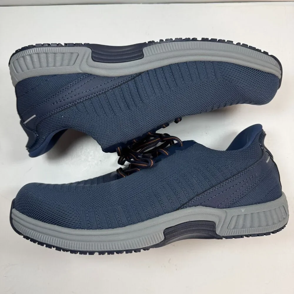 Orthofeet Yari Hands Free Men Size 11.5 EE Wide Comfort Shoes Sneaker Blue 20027